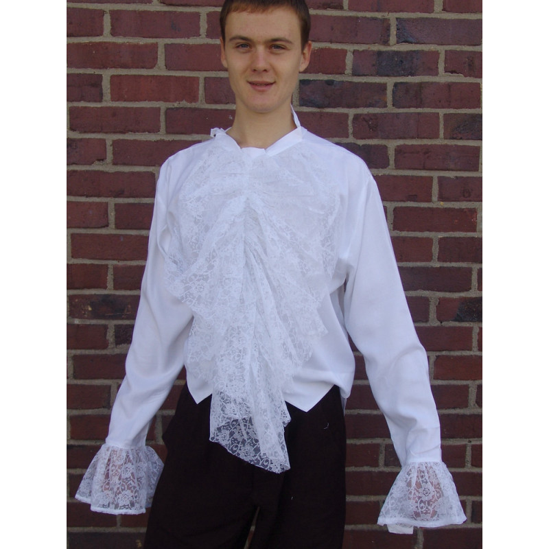 Chemise à jabots Blanc