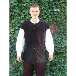 Gilet médieval en velour -...